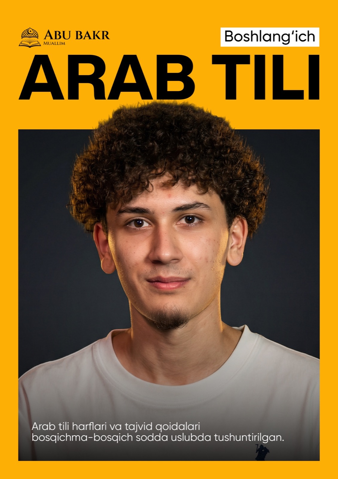 Boshlang‘ich Arab tili kitobi muqovasi